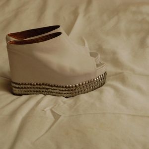 Jeffrey Campbell Women White  Shoes Wedge Sz 8.5 M